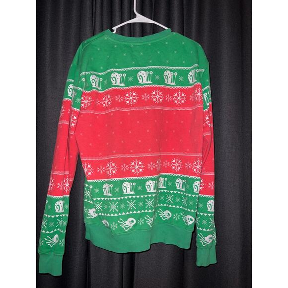 Ugly Christmas Sweater Sweatshirt Xmas Size Medium Spongebob - Picture 3 of 3